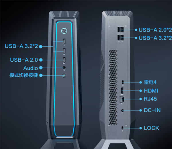4.5L超mini 机械革命极光S游戏主机5999元：16核i9+满血RTX 4060(图4)